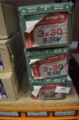*3x Box of 1000 Spax 3x30 Screws