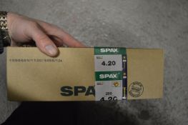 *5x Box of 200 Spax 4x20 Screws