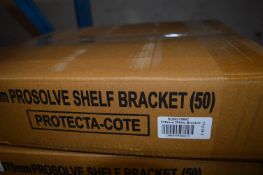 *Box of 50 370mm Prosolve White Shelf Brackets