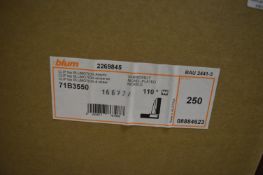 *Box of 250 Blum Hinges 71B3550