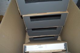 *Four Gallery Drawers 35x42cm, and Two Interior Drawers 35x42cm in Anthracite Grey