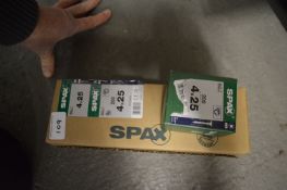*6x Box of 200 Spax 4x25 Screws