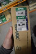 *5x Box of 200 Spax 3.5x16 Screws