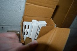 *Fifteen 1000mm Twin Slot White Shelf Uprights