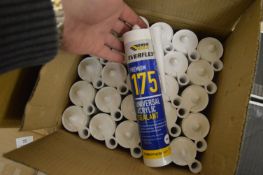 *25x Everbuild Universal Acrylic White Sealant Date of Manufacture 03/09/2024, Shelf Life 36 Months
