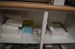 *Contents of Upper Shelves to Include Plastic Bags, Chalk, and Carrier Bags