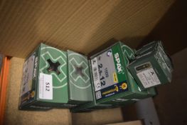 *7x Box of 1000 Spax 2.5x12 Z1 Yellow Screws
