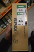 *5x Box of 200 Spax 4x16 Z2 Screws