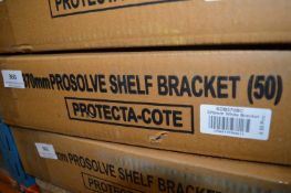 *Box of 50 370mm Prosolve White Shelf Brackets