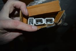 *Sixteen 1220mm Twin Slot White Shelf Uprights