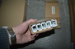 *Ten 170mm Twin Slot White Shelf Uprights