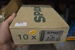 *10x Box of 200 Spax 4x30 Z2 Screws