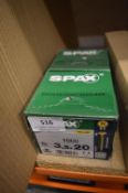 *2x Box of 1000 Spax 3.5x20 Z2 Screws