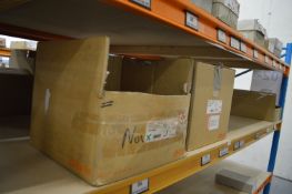 *Contents of Shelf to Include Assorted Blum Hinges, and Desk Hole Fillers