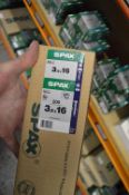 *5x Box of 200 Spax 3.5x16 Screws