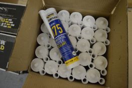 *25x Everbuild Universal Acrylic White Sealant Date of Manufacture 03/09/2024, Shelf Life 36 Months