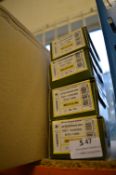*4x Box of 200 ASP Flat CSK Posi Yellow Screws M3.5x30
