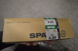 *5x Box of 200 Spax 4x20 Screws