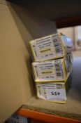 *6x Box of 200 ASP Flat CSK Posi Yellow Wood Screws M4x16