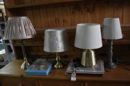 *Four Table Lamps, and Two Sets of Placemats
