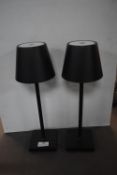 *Pair of Mikasa Rechargeable LED Table Lamps