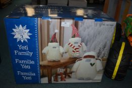 *Yeti Family Set of 3 Soft Toys
