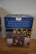 *Christmas Fireplace Snow Globe