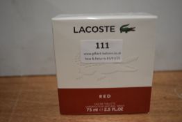 *Lacoste Red Eau de Toilette 75ml (sealed packaging)