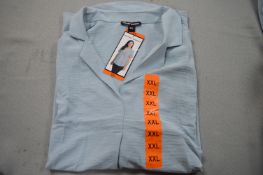 *Hilary Radley Light Blue Short Sleeve Top Size: XXL