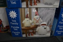 *3pc Christmas Yeti Family Set