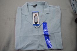 *Hilary Radley Light Blue Short Sleeve Top Size: L