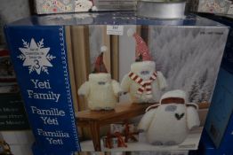 *3pc Christmas Yeti Family Set