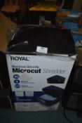 *Royal Microcut Shredder