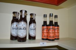 *Four Bottles of Mrs Darlington’s Fruity Brown Sauce, and Three Bottles of Henderson Relish