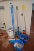 *Brooms, Mops, Buckets, etc.