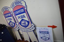 *Three Butchers Signs