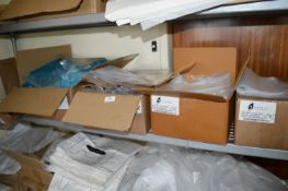 *Contents of Two Storage Racks to Include Various Packaging, Bags, etc.