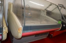 *Refrigerated Serve Over Counter with Curved Glass Front 4.25ft x 3.5ft x 4.5ft tall (AF)