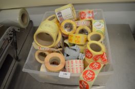 *Tub of Assorted Labels
