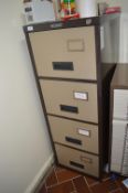 *Coffee & Cream Four Drawer Foolscap Filing Unit