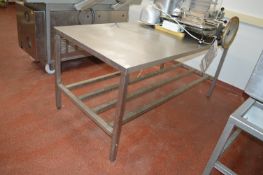 *Stainless Steel Preparation Table 90x180cm