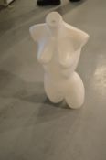 *Female White Plastic Mannequin Torso