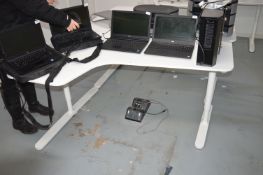 *White Office Desk with Lefthand Return