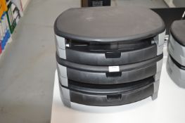*Three Monitor Stand with Drawer