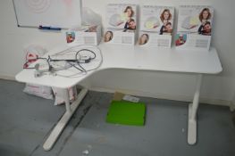 *White Office Desk with Lefthand Return