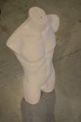 *Male White Plastic Mannequin Torso