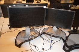 *Two Dell Monitors with Stands