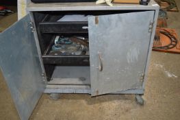 *Mobile Steel Cabinet on Castors 48x80cm x 83cm tall