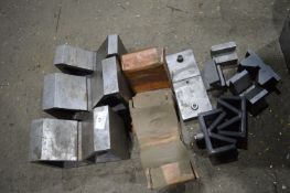 *Selection of Assorted Cutting Press Jaws, V Rests, and Other Brackets