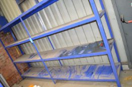 *Two Bays of Metal Four Tier Shelving 320x50cm x 190cm tall